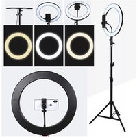 14" LED ring light dimmable color ring lamp 36W Power 3 Colors Ring light with tripod