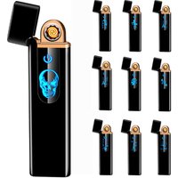 AB012 Slim metal double sided rechargeable usb lighter,electronic lighter, cigarette lighter with customization wholesale