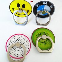 Meke Custom Sticky Finger Ring Stand Smart Phone Rotation Mobile Ring Holder