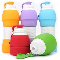 Eco Friendly Collapsible Silicone Sports Water Bottle Cycling