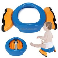Children Plastic Toilet Potties Seat Chamber Pots Kids Trainers Comfortable Portable Toilet Ring Baby Travel Potty Folding Chair