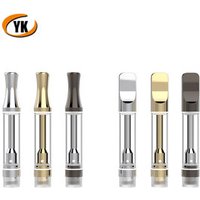 1ml 510 thread vape pen cartridge Cbd Glass Ceramic coil cartridge