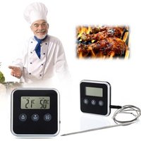 Professional LCD Digital Thermometer Timer Remote Probe Oven Kitchen Meat Barbecue bbq Cooking Food Thermometer With Probe