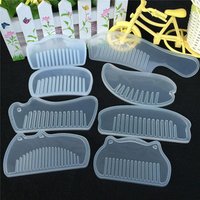 3D Epoxy Resin Molds Transparent Silicone Comb Mold For DIY Jewelry Making Tools