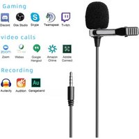 Free shipping Hot Selling Phone Electret Single Head Condenser Lavalier Microphone