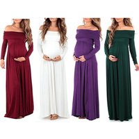 Maternity Photography Chiffon Maxi Dress
