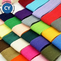 Personalised Organic Printed Cotton Herringbone Ribbon 1.5cm