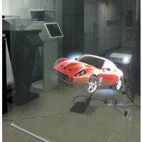 hot selling 3d Adhesive glass or window film/Transparent Rear Projector Film/Indoor Hologram Advertising is in stock