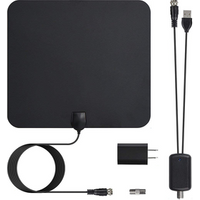 Newest 2019 Indoor Digital TV Antenna with Detachable Amplifier Signal Booster