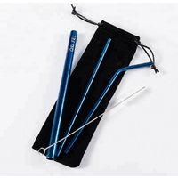 18/10 Reusable Drinking Stainless Steel Straws With Brush