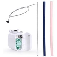 Eco Friendly Collapsible Silicone Straws Case