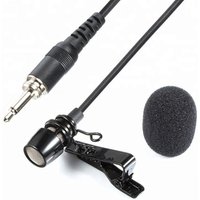 LM-9707 China Supplier 3.5mm Hands Free Computer Clip on Mini Lapel Microphone Collar Microphone for chatting online