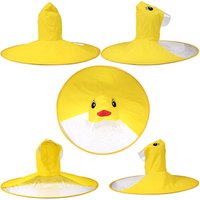 Lovely little yellow duck raincoat baby raincoat