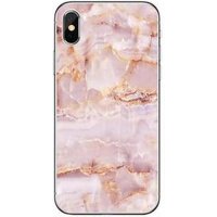 New Design Custom Logo Colorful Texture Real Hard Marble Cell Phone Case For iPhone 6p 7p 8plus X XS MAX