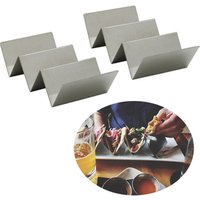 Kitchen Restaurant Food Show Tool Stainless Steel Pizza Rack Taco Holder