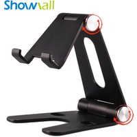 Mobile accessories colored gift box metal stand holder for tablet adjustable foldable holder tablet pc stand/smartphone holder