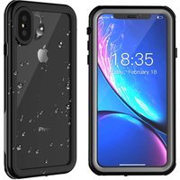 Clear Waterproof Case for iPhone Xs Max, TPU PC Full-body Rugged Bumper IP68 Waterproof Phone Case for iPhone Xs Max 6.5 inch