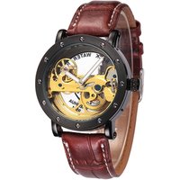 2019 Factory Custom Relojes Black Case Shenhua Luxury Automatic Watch Men Mechanical Clock Watches
