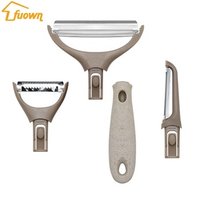 Amazon new best seller kitchen accessories detachable multifunction manual 3 in 1 vegetable fruit peeler set