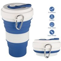 Retractable Water Cup eco-friendly Silicone Collapsible coffee Cup