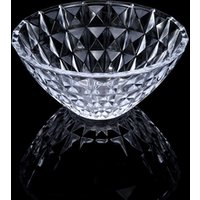 Large Clear Round Glass Fruit Bowl