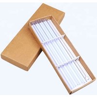 High quality transparent and colorful reusable glass drinking straw with cheap price
