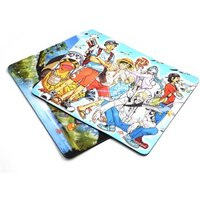 Custom Printed mousemat Exquisite 3d anime pattern Square Shape Microfiber natural rubber Office Mousepad