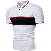 Printed Short Sleeve Polo T Shirt