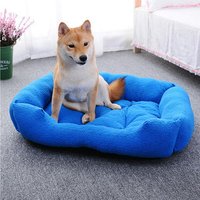 Pet Dog Bed Soft Material Pet Cat Fall and Winter Warm Nest Kennel Quartet Nest Warming Dog House Puppy Plus Size