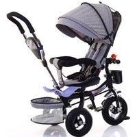 Baby Stroller 3 In 1 Portable Baby Tricycle Stroller Children Tricycle Bike Bicycle Sit Flat Lying Trike Trolley Swivel Seat