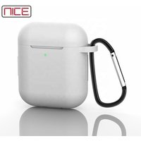 Earphone Pouch Silicone Case Holder Compatible for AirPods Case with Keychain, Shockproof Cover Skin AirPods Charging Case 2& 1