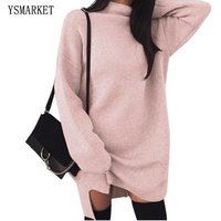Knitted Long Sleeve Casual Autumn Winter Dress