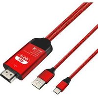 2019 wholesale price Braided 2M cables for Ipone and Android with resolution up to 4K*2K USB C Type C to HDMI cables