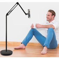 2018 New MetalTablet Floor Stand Mount Mobile Phone Floor Holder For Bed Living Room