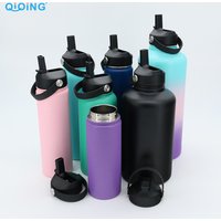 Double Wall Insulated Flask Straw Lid