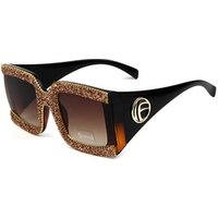 High Quality 2019 sunglasses brand women square sun glasses Men Big Frame Gold Logo Diamond Luxury Sunglasses female uv400