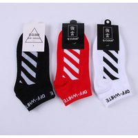 red black white letters off america crew socks gym for boys