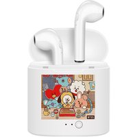 Hot Selling i7s TWS Mini Earbud Kpop BTS BT21 Cartoon OEM Wireless Headphone Sport Earphone