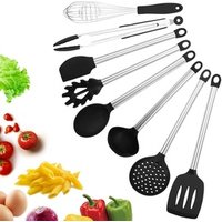 8 Piece Stainless Steel Silicone Kitchen Utensil Set