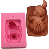 Large Silicone Sleeping Fondant Mold