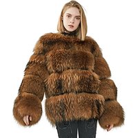 Real Raccoon Fur Winter Jacket