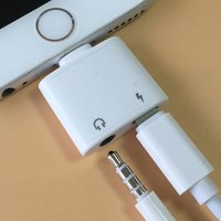 2019 Headphone Connector 2 in 1 Splitter Jack Aux Adapter Audio Converter Charger Cable 8pin to 3.5mm Earphone for iPhone 8 X