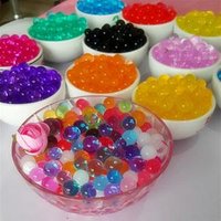 Wholesale bulk packing expanding gel beads ECO friendly material absorbent resin crystal soil 13 colors offer magic water beads