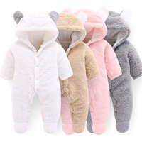 Warm Hooded Fleece Romper Jumpsuit
