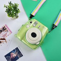 wholesale Glitter Case for Fujifilm Instax Mini 9 / Mini 8 Instant Film Camera with Rainbow Strap