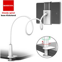 Steady spiral base mobile phone bracket 360 degree rotary mobile phone flat universal chuck lazy Kickstand holder for iPad