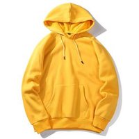 Thick Plain Polyester Pullover Hoodie