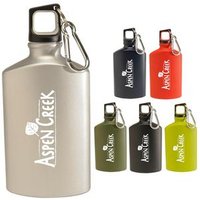Colourful Flat Aluminium Hiking Bottle