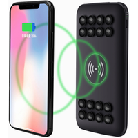 Suction Cup wireless charger power banks 10000mah type-c fast charging power bank