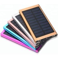 20000mah Li-polymer battery Slim Portable phone Charger Mini ultra thin Solar Powerbank